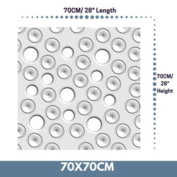CustomMade Radiator Cover Decorative MOON Design WHITE 70 80 90 100 110 120 130 140 150 160 170 180-White-70x70cm-Distinct Designs (London) Ltd