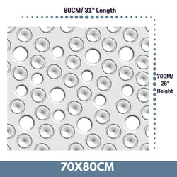 CustomMade Radiator Cover Decorative MOON Design WHITE 70 80 90 100 110 120 130 140 150 160 170 180-White-70x80cm-Distinct Designs (London) Ltd