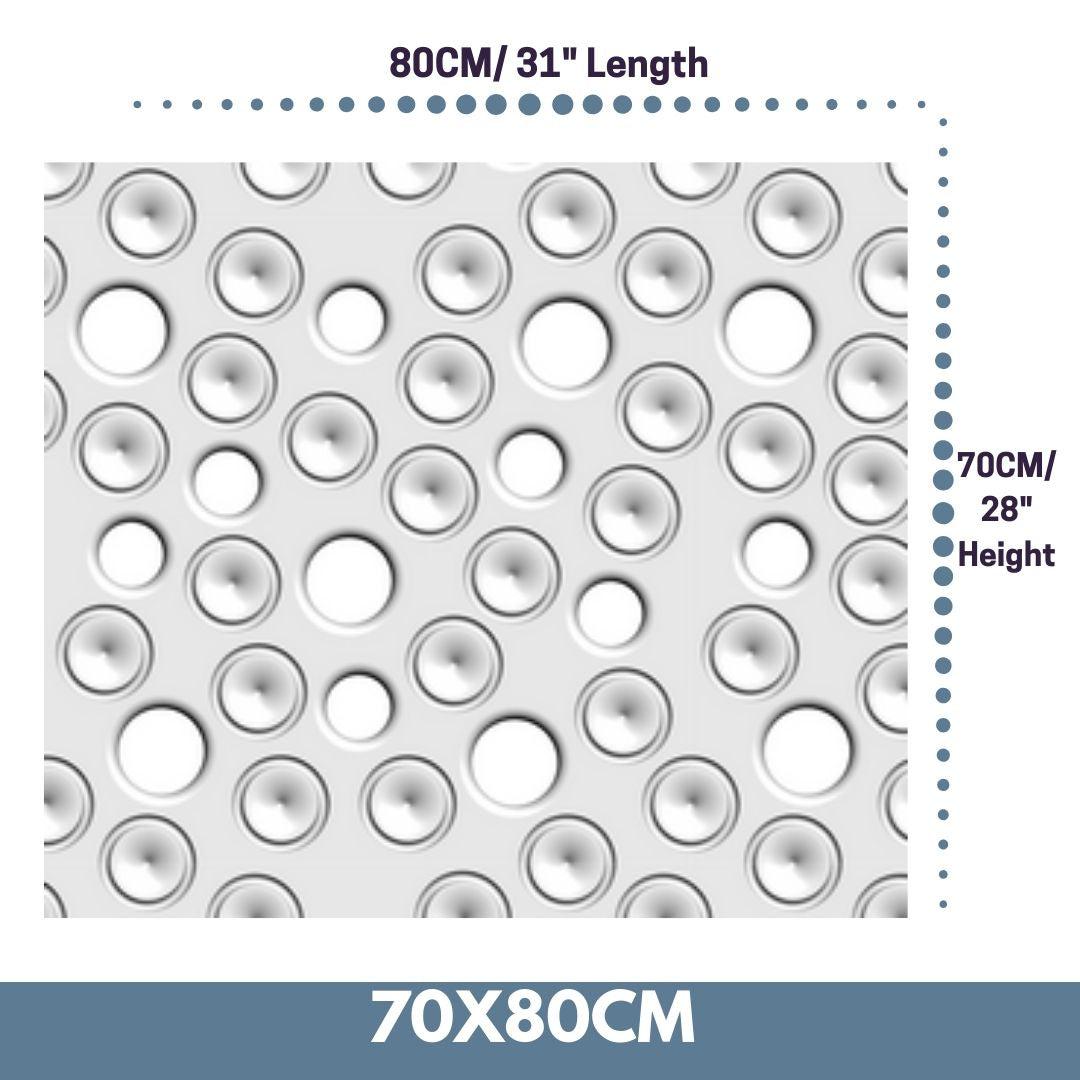 Custom-Made Removable Radiator Heater Cover with ultramodern MOON Design HIGH GLOSS Finish & Colours-White Gloss-70x80cm-Distinct Designs (London) Ltd