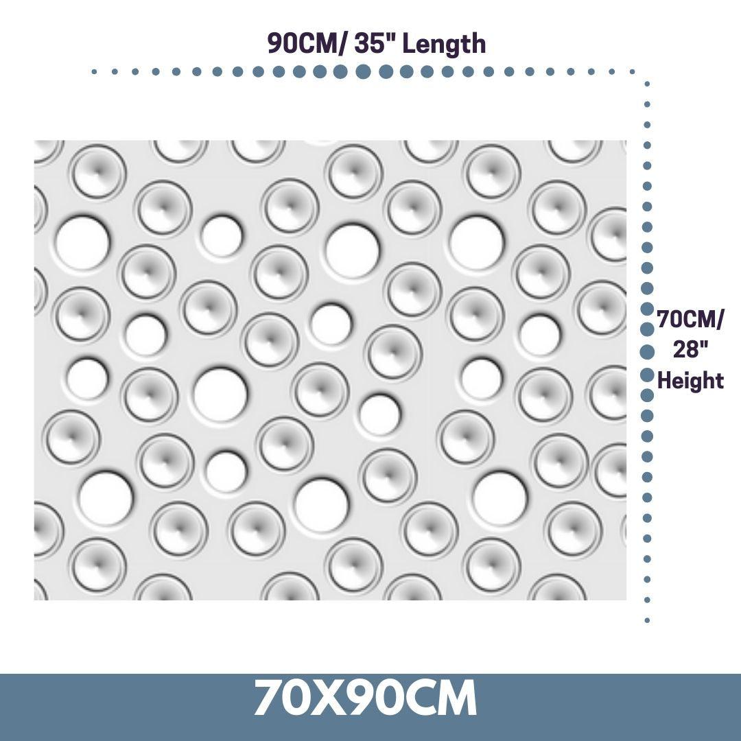Custom-Made Removable Radiator Heater Cover with ultramodern MOON Design HIGH GLOSS Finish & Colours-White Gloss-70x90cm-Distinct Designs (London) Ltd