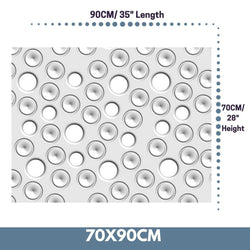 Custom-Made Removable Radiator Heater Cover with ultramodern MOON Design HIGH GLOSS Finish & Colours-White Gloss-70x90cm-Distinct Designs (London) Ltd