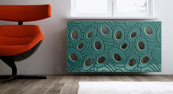 Sophisticated Removable Radiator Heater Cover with bold GALAXY Design in Satin MATT Finish & Colours-Distinct Designs (London) Ltd