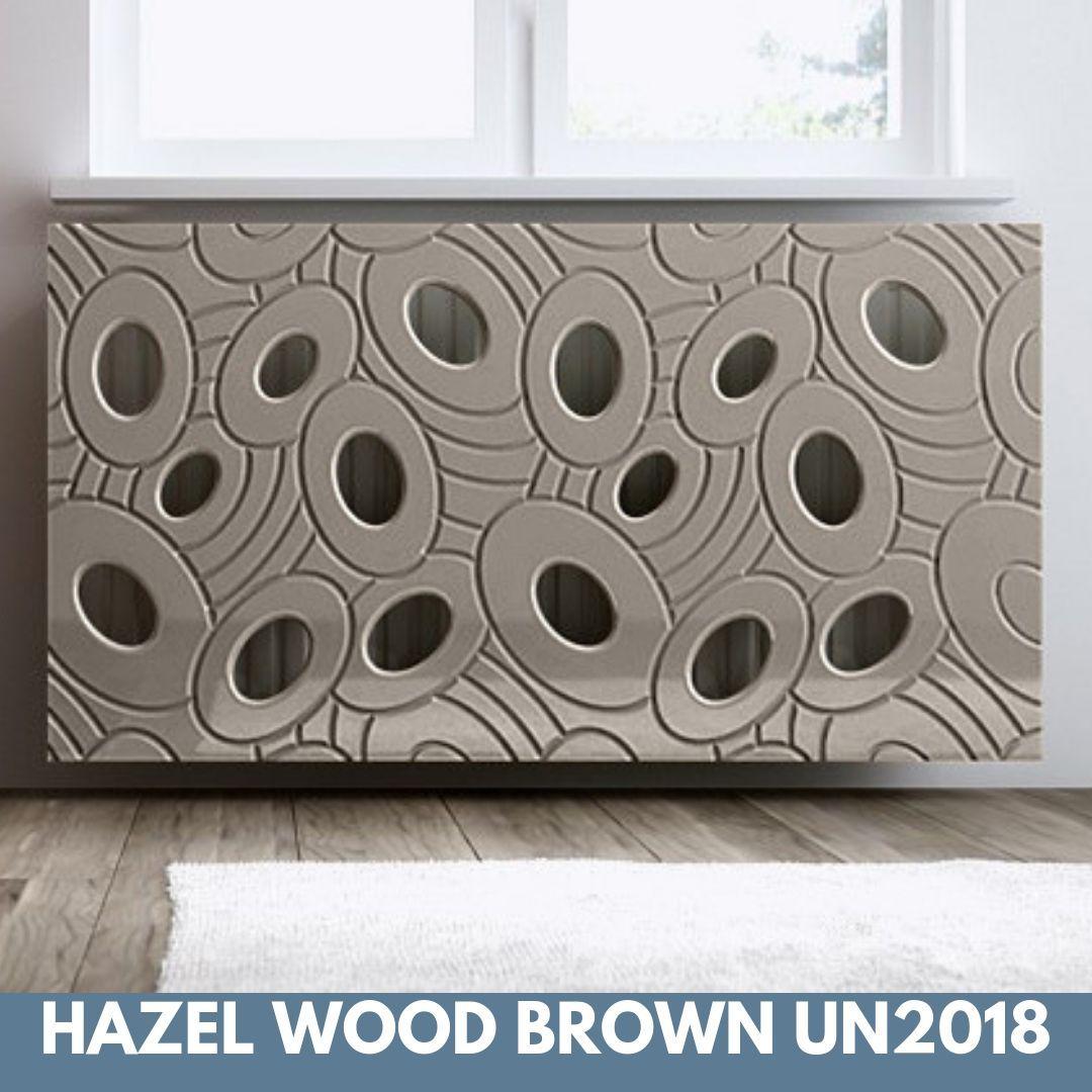 Sophisticated Removable Radiator Heater Cover with bold GALAXY Design in Satin MATT Finish & Colours-Light Wood-70x70cm-Distinct Designs (London) Ltd