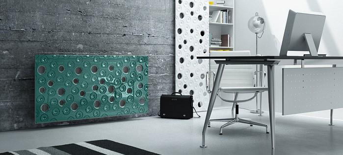 Custom-Made Removable Radiator Heater Cover ultramodern MOON Design in SATIN MATT Finish & Colours-Distinct Designs (London) Ltd