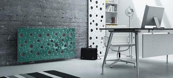 Custom-Made Removable Radiator Heater Cover ultramodern MOON Design in SATIN MATT Finish & Colours-Distinct Designs (London) Ltd