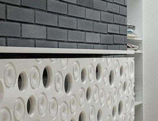 Made to Measure Rounded Radiator Top Shelf Windowsill made with strong 1.8cm thickness material-White-GLOSS Finish-Distinct Designs (London) Ltd