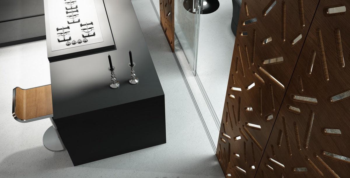 Modern Custom Made Radiator Heater Cover with Trendy STICKS Design in Oak Wood Finish-Distinct Designs (London) Ltd