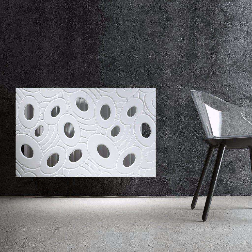 Designer Radiator Cover with Luxury GALAXY style WHITE 70 80 90 100 110 120 130 140 150 160 170 180-White-70x70cm-Distinct Designs (London) Ltd