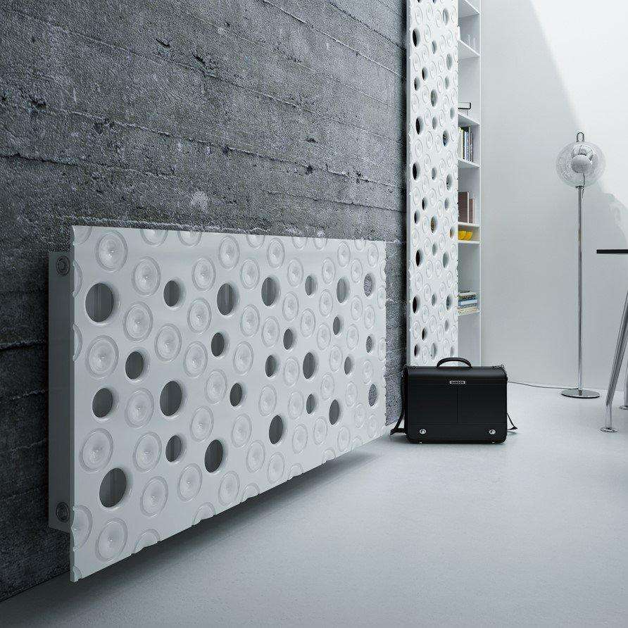 Custom-Made Floating Radiator Heater Cover with Decorative MOON Design HIGH GLOSS Finish-Distinct Designs (London) Ltd