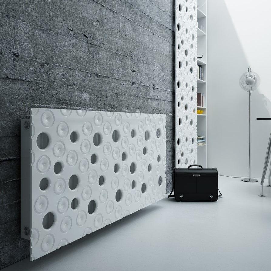 Custom-Made Removable Radiator Heater Cover ultramodern MOON Design in SATIN MATT Finish & Colours-Distinct Designs (London) Ltd