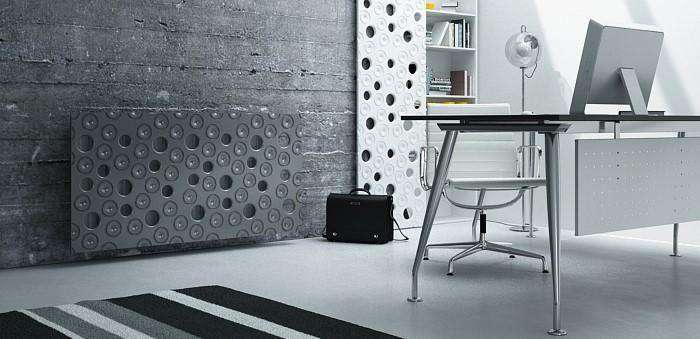 Custom-Made Floating Radiator Heater Cover with Decorative MOON Design SATIN MATT Finish-Distinct Designs (London) Ltd