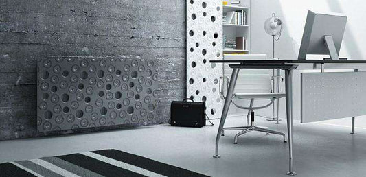 Custom-Made Floating Radiator Heater Cover with Decorative MOON Design SATIN MATT Finish-Distinct Designs (London) Ltd