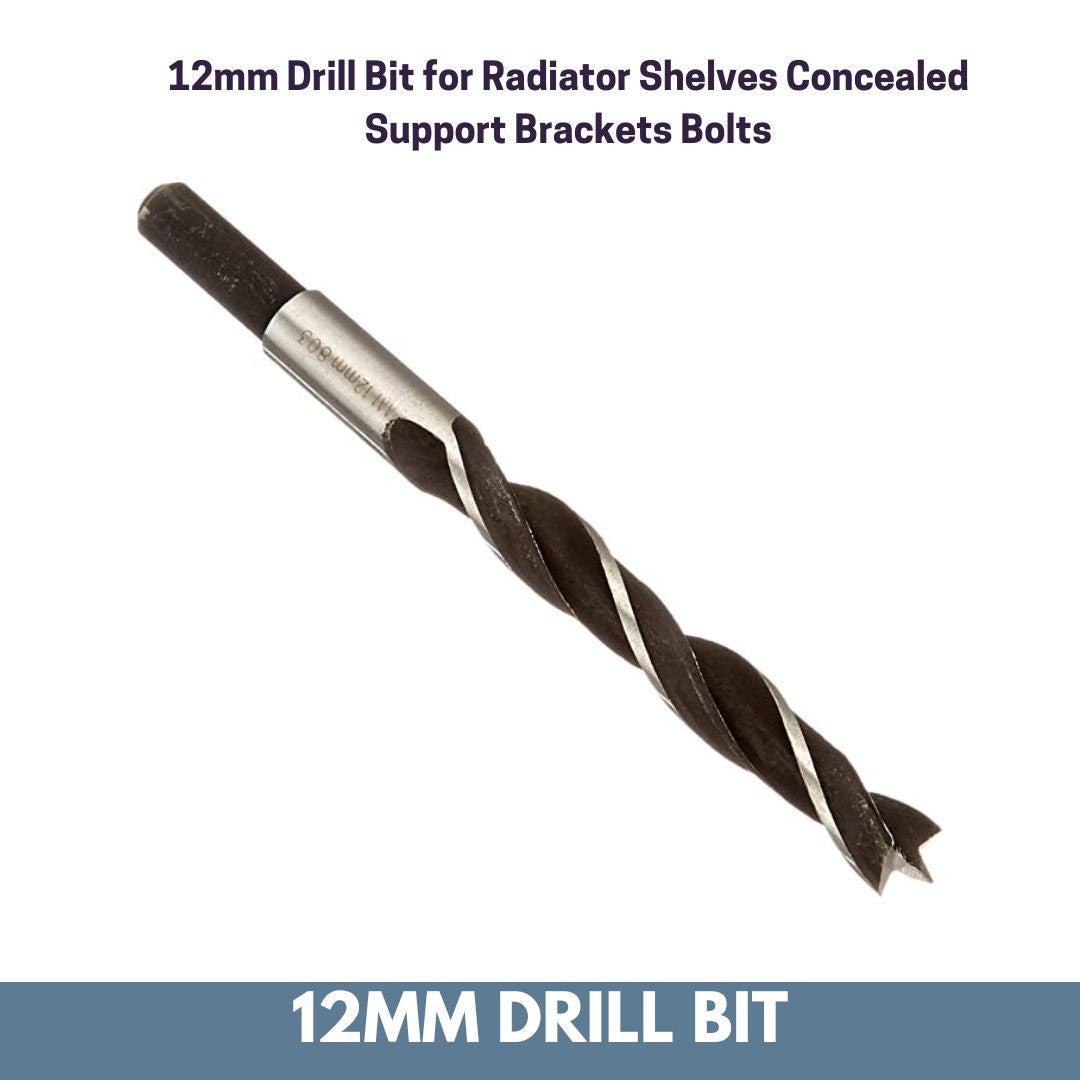 Radiator top shelf brackets concealed floating fixings suitable for 2.8cm thick shelves-Distinct Designs (London) Ltd