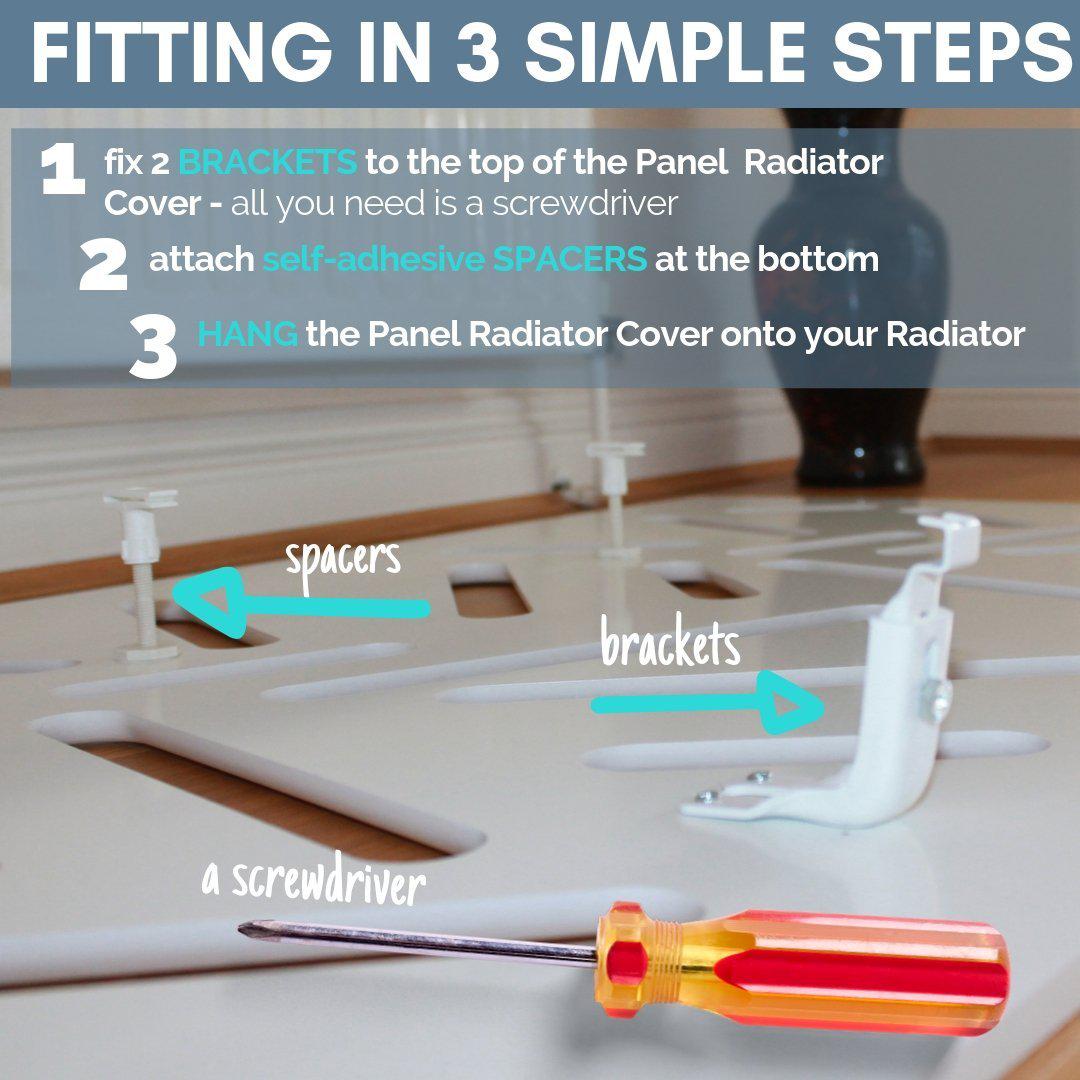 Towel Rail Radiator Cover Safety Panel protecting from burns in En-suit Cloaks Bathroom Heaters-Distinct Designs (London) Ltd