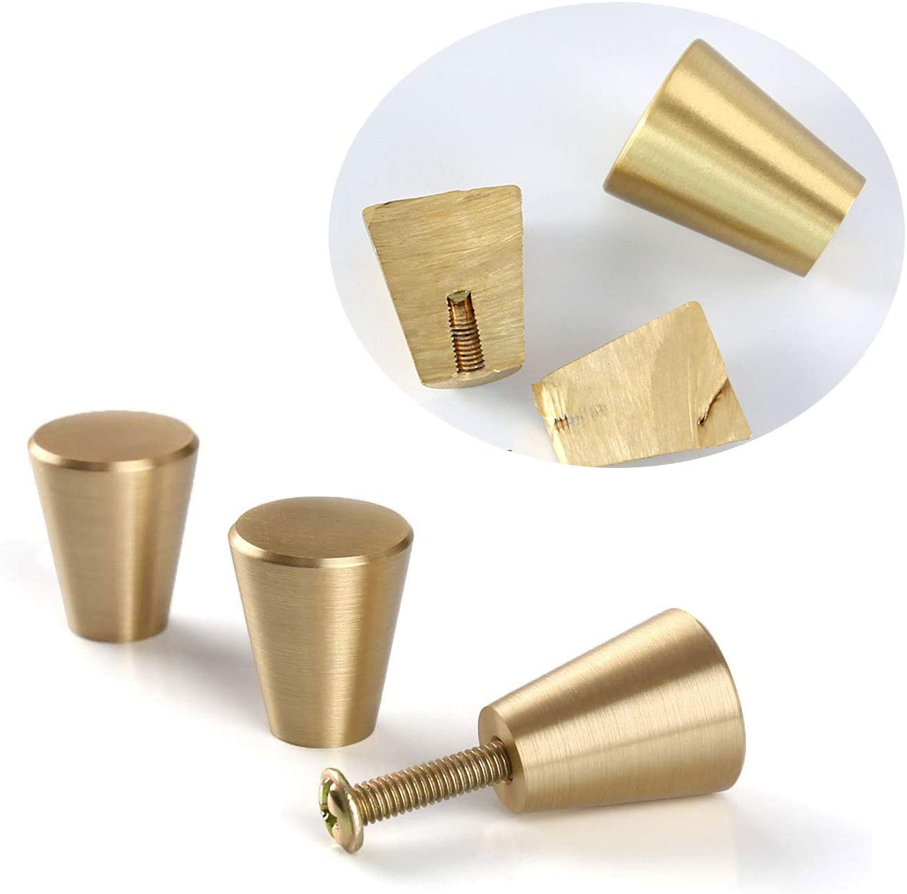 Copper Cone Radiator Cabinet Drawer Replacement Knob Handles 17x20mm-Distinct Designs (London) Ltd