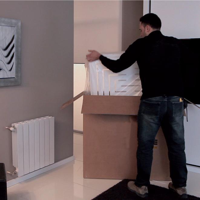 Modern Floating Radiator Heater Cover NORDIC STRIPE Metal Box design with wooden drawers Ref RCNR230-Distinct Designs (London) Ltd