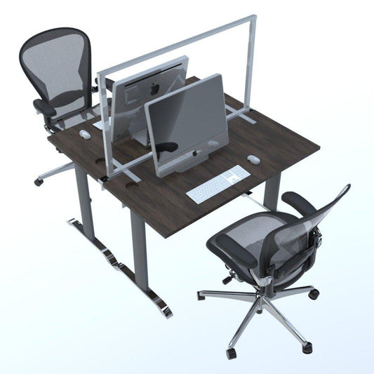 Desktop Clear Infection Barrier Screen See-through Tabletop Protection Divider Panel-H70xW80cm-Distinct Designs (London) Ltd