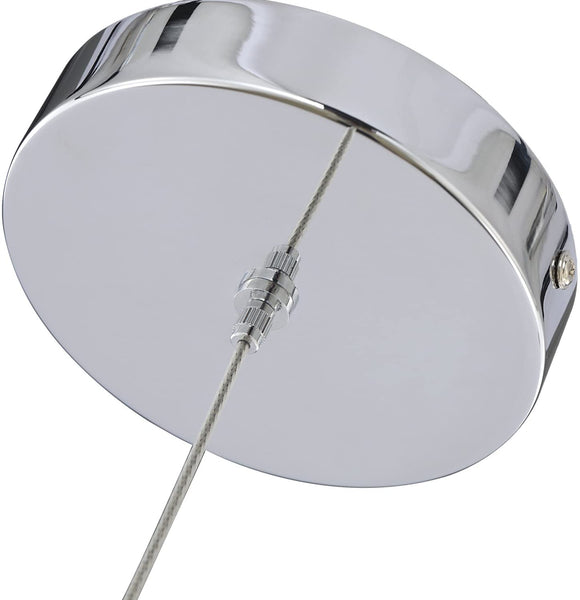 Modern Crystal Cylinder Glass Pendant LED Light Hanglamp with champagne bubbles frozen in ice Styling-Distinct Designs (London) Ltd