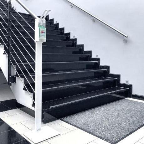 Infection Control Hand Sanitiser Dispenser Floor Standing Unit Hands Free Dispensing Station-Floor Standing-Distinct Designs (London) Ltd