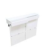 Modern Floating Radiator Heater Cover MINIMAL SQUARES Cabinet with wooden drawers Ref RCMN250DR-Distinct Designs (London) Ltd