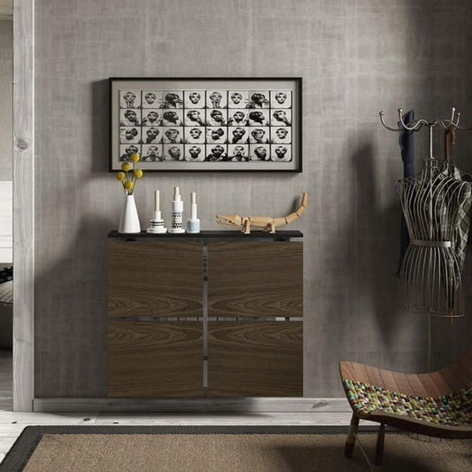 Modern Floating Radiator Heater Cover MINIMAL SQUARES Cabinet Design in Wood Finish Ref RCMN250DW-75cm-40cm-Distinct Designs (London) Ltd