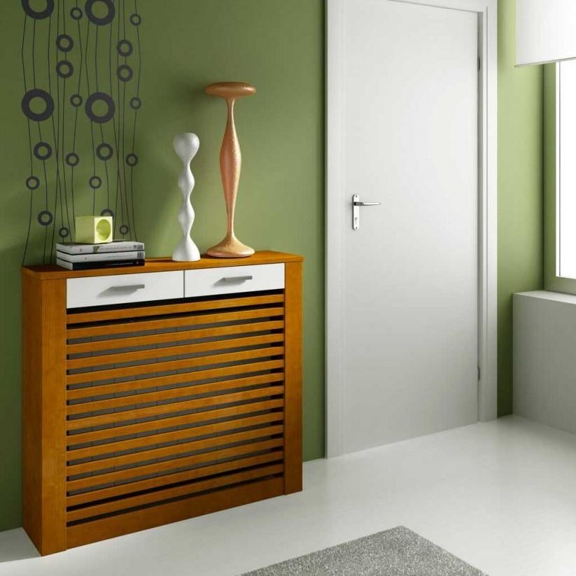 Floor Standing Modern Radiator Heater Cabinet CLASSIC LINES Cover Design with Top Drawer Ref RCCL201-Distinct Designs (London) Ltd