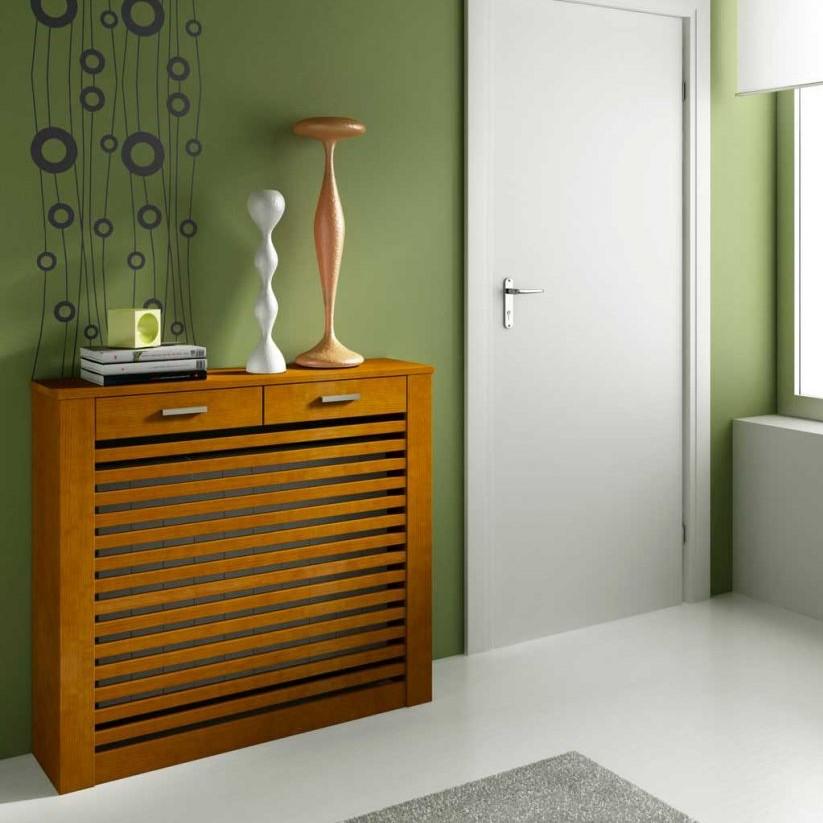 Floor Standing Modern Radiator Heater Cabinet CLASSIC LINES Cover Design with Top Drawer Ref RCCL201-Distinct Designs (London) Ltd