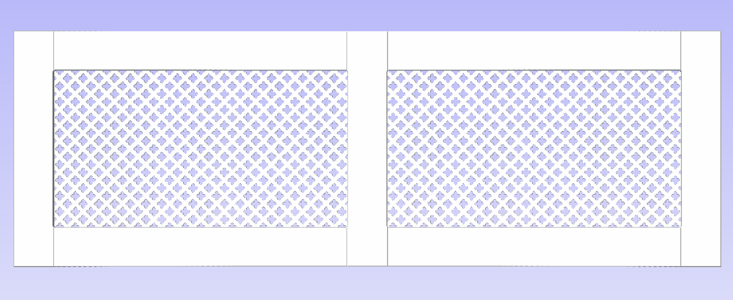 White Framed Clip on Radiator Heater Covers with Classic GEM decorative grille screening panel motif-70x160cm-Distinct Designs (London) Ltd