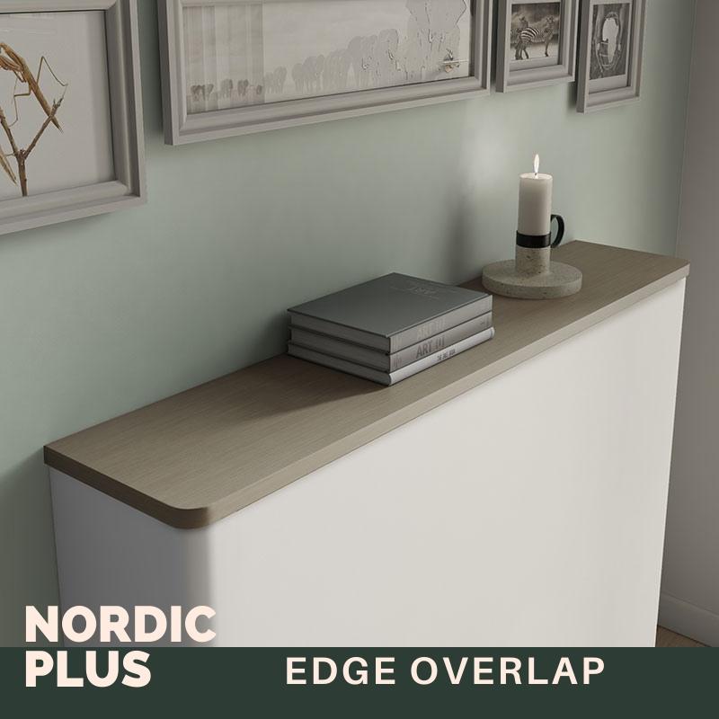 Modern Floating Radiator Heater Cover NORDIC CANES Metal Cabinet design flush wood top Ref RCNR232-Distinct Designs (London) Ltd
