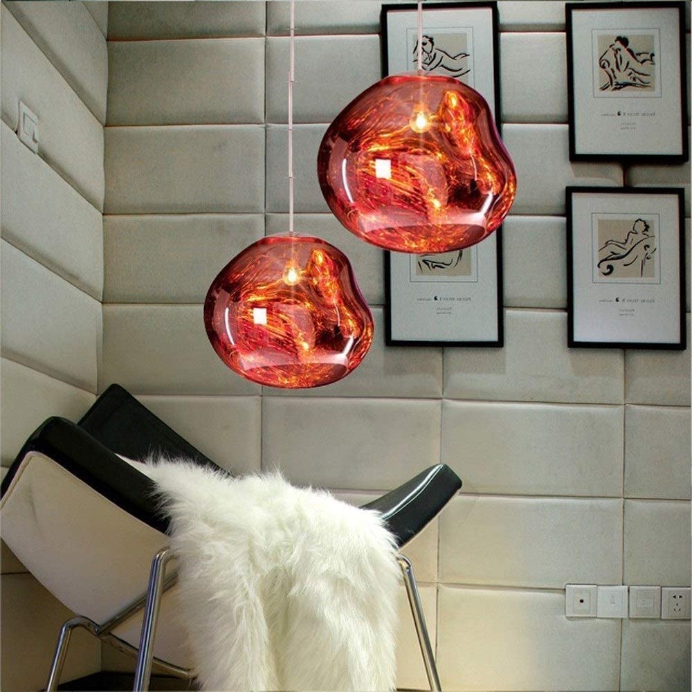 Postmodern Crystal Glass Chandelier Pendant LED Light in Irregular Melt Design-Distinct Designs (London) Ltd