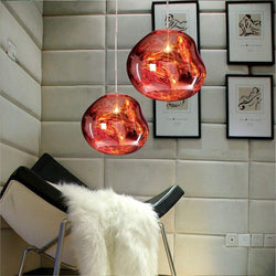 Postmodern Crystal Glass Chandelier Pendant LED Light in Irregular Melt Design-Distinct Designs (London) Ltd