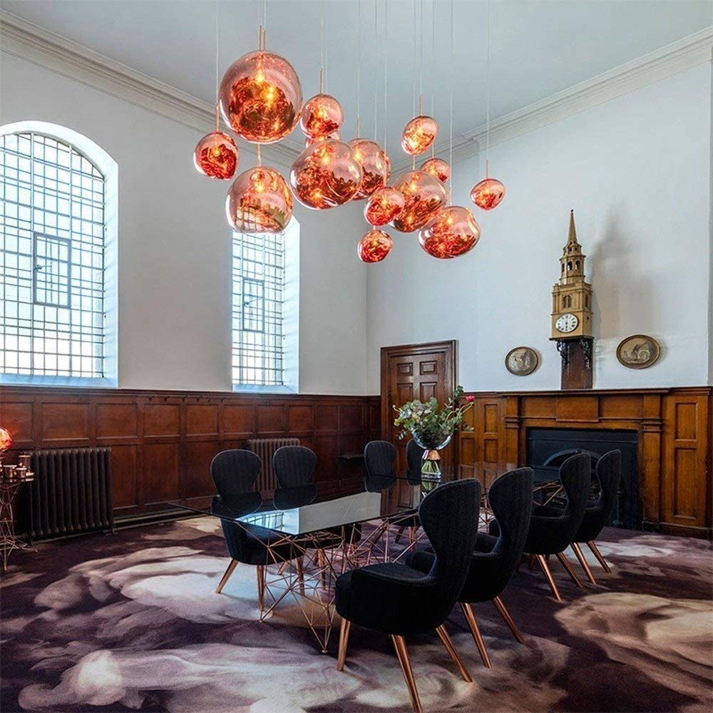 Postmodern Crystal Glass Chandelier Pendant LED Light in Irregular Melt Design-Distinct Designs (London) Ltd