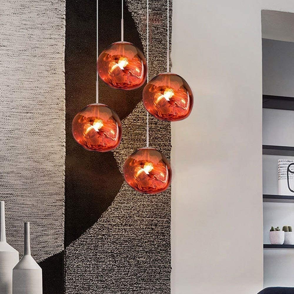 Postmodern Crystal Glass Chandelier Pendant LED Light in Irregular Melt Design-Distinct Designs (London) Ltd