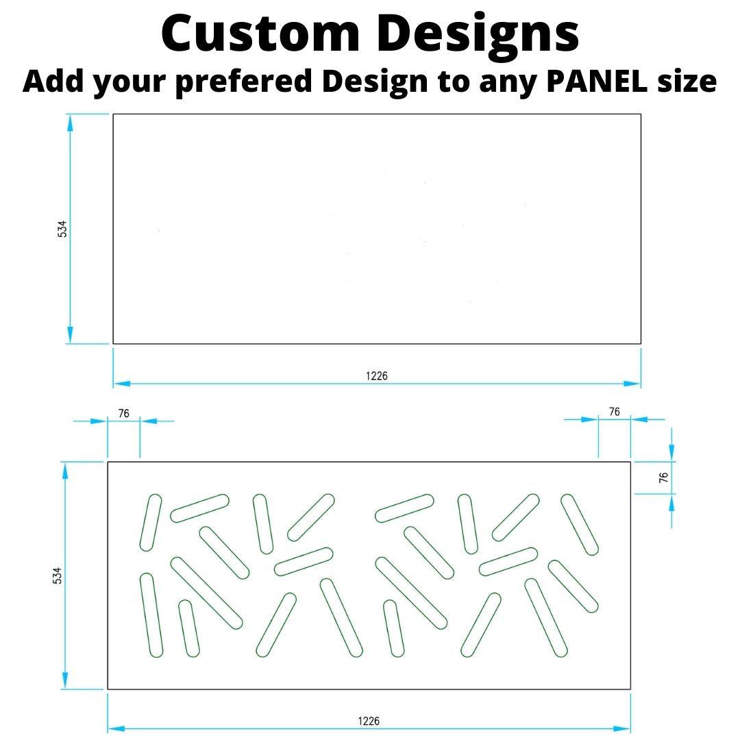 ADD ON LINE: Custom Design for your Modern Removable Panel Radiator Heater Cover-CUSTOM DESIGN-Distinct Designs (London) Ltd