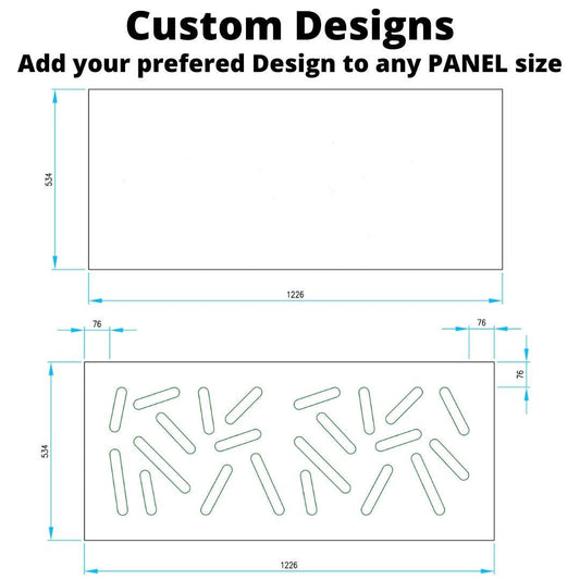 ADD ON LINE: Custom Design for your Modern Removable Panel Radiator Heater Cover-CUSTOM DESIGN-Distinct Designs (London) Ltd