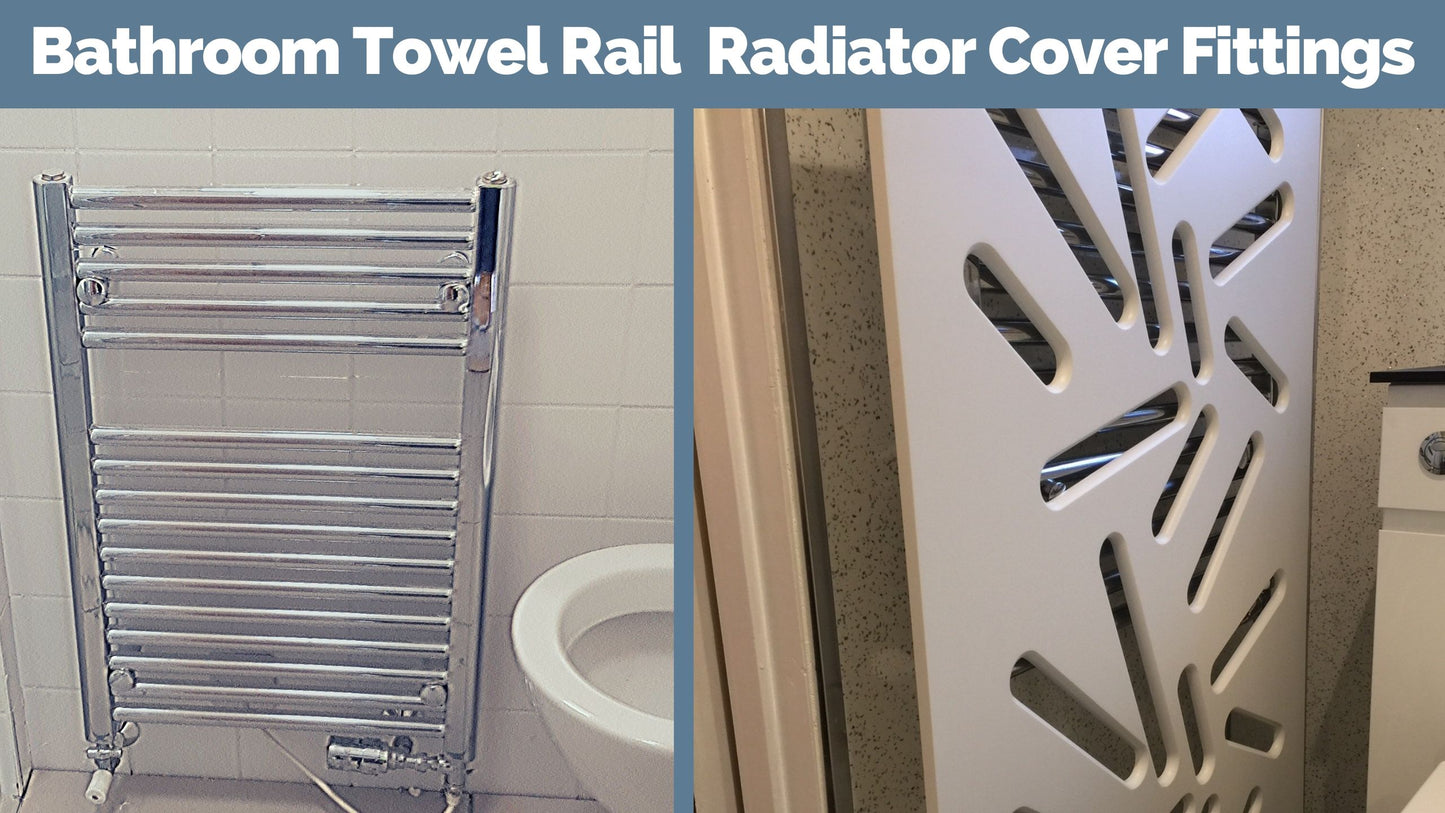 Alternative Radiator Covers Fittings for Column, Roll Round Top Radiators, Bathroom Towel Rails etc.-Bathroom Towel Rail-Distinct Designs (London) Ltd