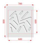 Modern Removable Radiator Cover Subtle STICKS WHITE 70 80 90 100 110 120 130 140 150 160 170 & 180cm-Distinct Designs (London) Ltd
