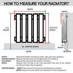 Modern Floating Radiator Heater Cover GEOMETRIC CONTOURS Cabinet Box Design with Shelf Ref RCGE245-Distinct Designs (London) Ltd