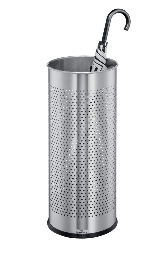 Round Stainless Steel Umbrella Walking Stick Stand Holder for indoor and sheltered outdoor use-Distinct Designs (London) Ltd