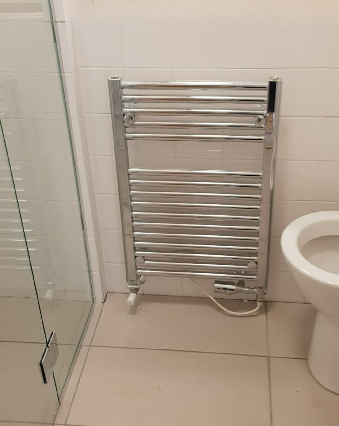 Towel Rail Radiator Cover Safety Panel protecting from burns in En-suit Cloaks Bathroom Heaters-Distinct Designs (London) Ltd