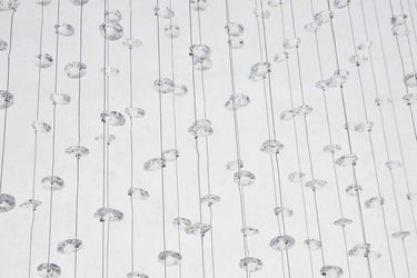 Triangular Crystal Droplets Chandelier 102cm Pendant Light Rectangular Ceiling Rose for 5 GU10 bulbs-CRYSTAL 120Hx80Lx20Dcm-Distinct Designs (London) Ltd