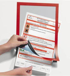Versatile two-part A5 Display Frame with Self-Adhesive back and Magnetic flip-up front pack of 2-Distinct Designs (London) Ltd