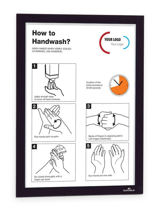 Versatile two-part A3 Display Frame with Self-Adhesive back and Magnetic flip-up front pack of 2-Distinct Designs (London) Ltd