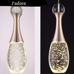 Modern Crystal Glass Bubble Pendant LED Light Hanglamp in Fashionable Minimalist Styling-Distinct Designs (London) Ltd