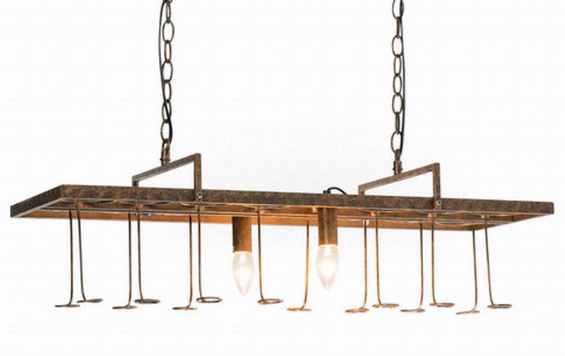 Hanging Wine Bottle LED Ceiling Pendant Light Fixture to Recycle 14 of your Favourite Bottles-Distinct Designs (London) Ltd