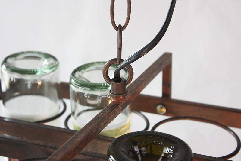 Hanging Wine Bottle LED Ceiling Pendant Light Fixture to Recycle 14 of your Favourite Bottles-Distinct Designs (London) Ltd