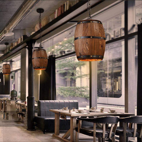 Wine Barrel Hanging Fixture Ceiling Pendant for Traditional Style Country Interior-Distinct Designs (London) Ltd