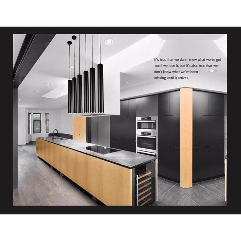 Cylinder LED Pendant Ceiling Down Lights Kitchen Island Dining Living Room Shop Counter Spot Lamp-Distinct Designs (London) Ltd