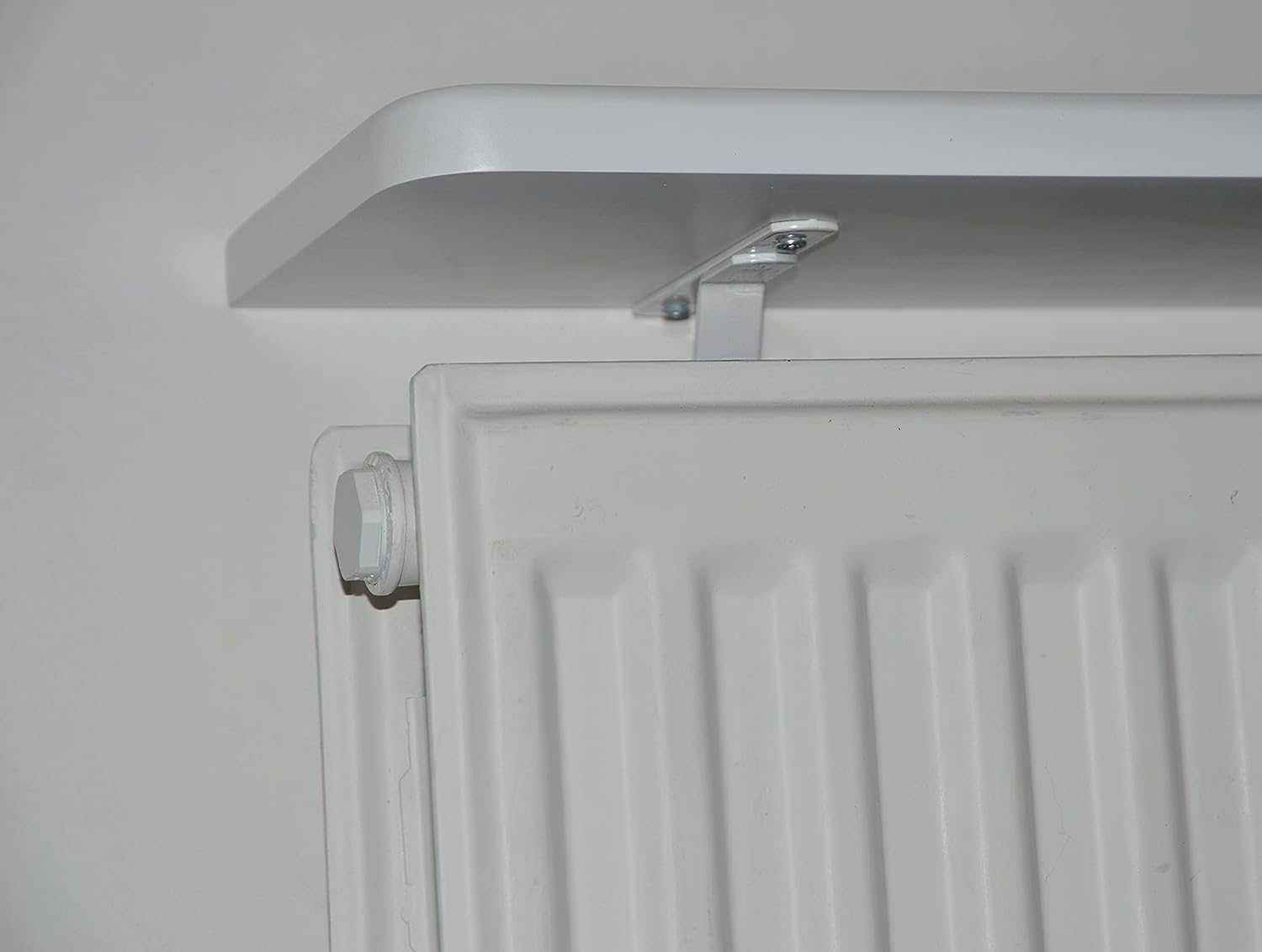White Rounded Radiator Top Shelf Windowsill made with strong 1.8cm thickness material-White-15x90x1.8-RadiatorCoversShop.com