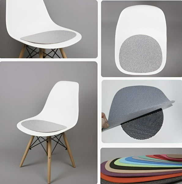 Classic Mid-Century Design Seat Cushion for Dining Office Chair in 4 or 8mm Eco Felt Pad